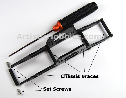 Bolding on braces for rock crawler chassis